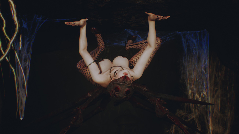 如果你的学姐是性感多腿怪 STEAM福利游戏《盘丝洞惊魂》公开